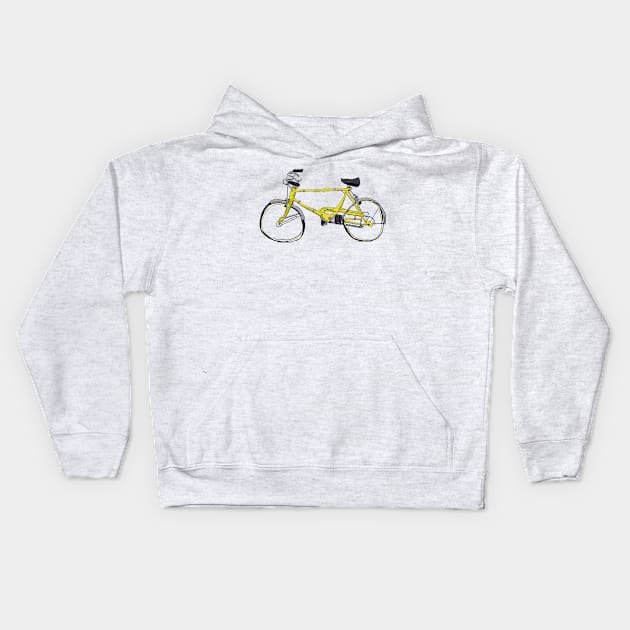 Cruiser Bicycle Kids Hoodie by eVrydayART